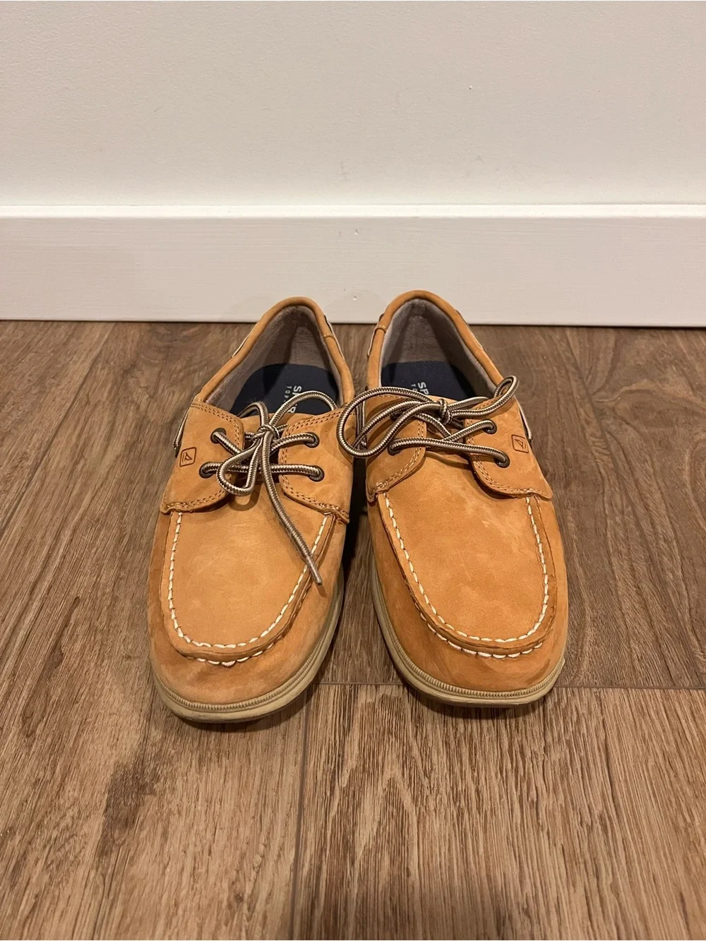 Sperry Topsider mens leather boat shoes size 7W